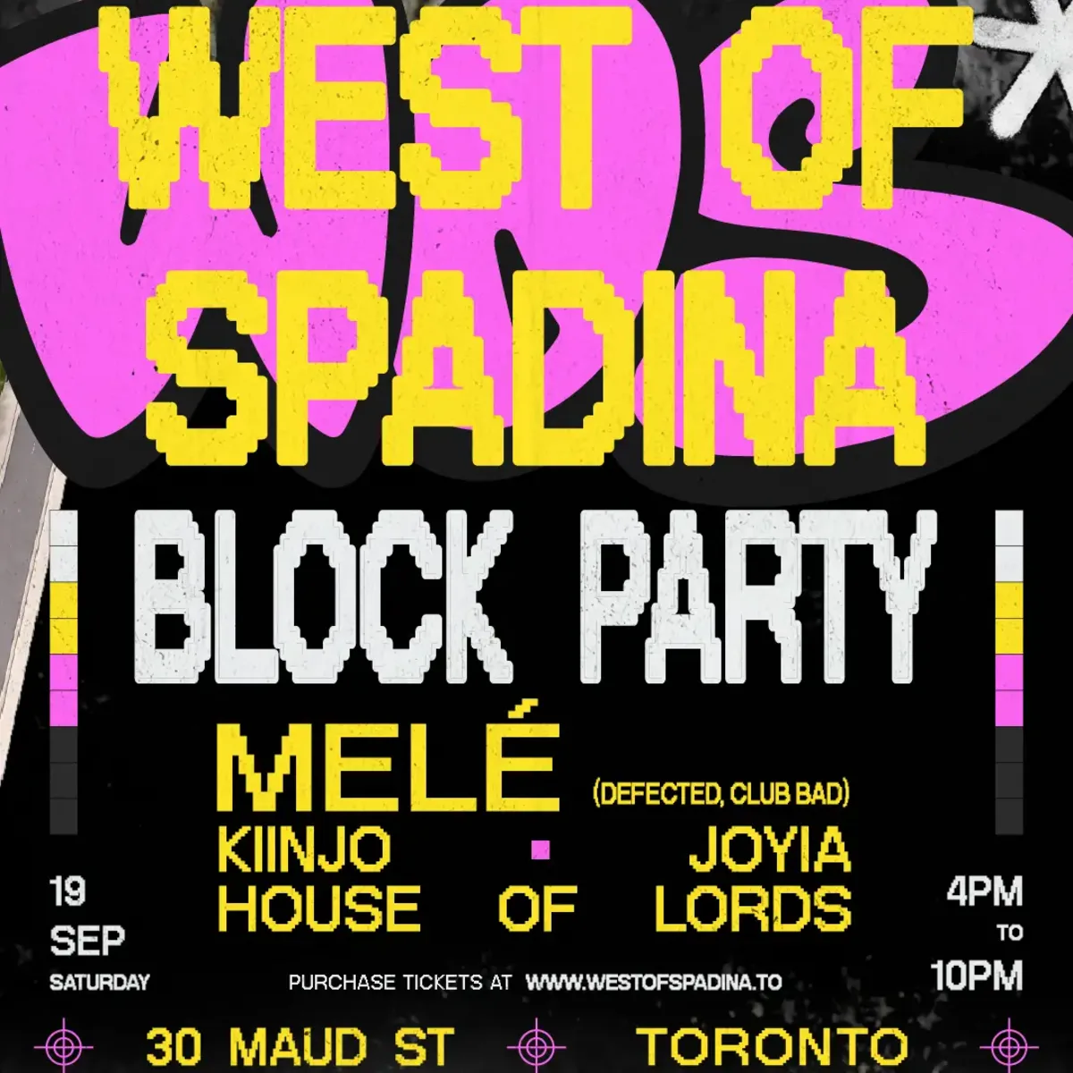 West of Spadina Block Party flyer