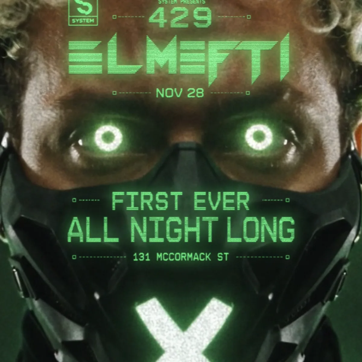 429: El Mefti All Night Long flyer