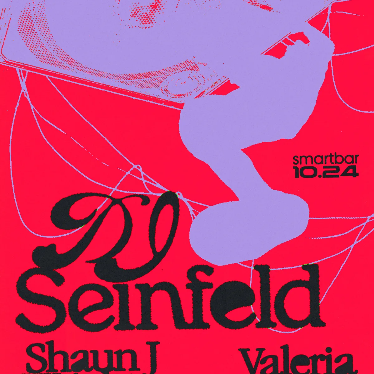 DJ Seinfeld - Shaun J Wright - Valeria Fride flyer