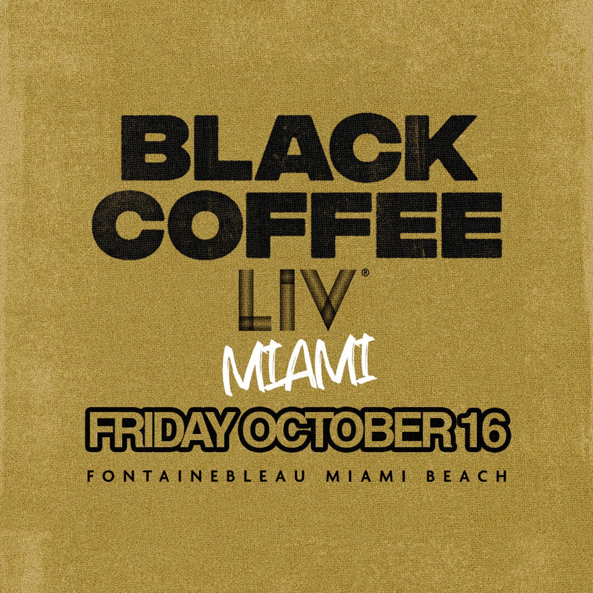Black Coffee flyer