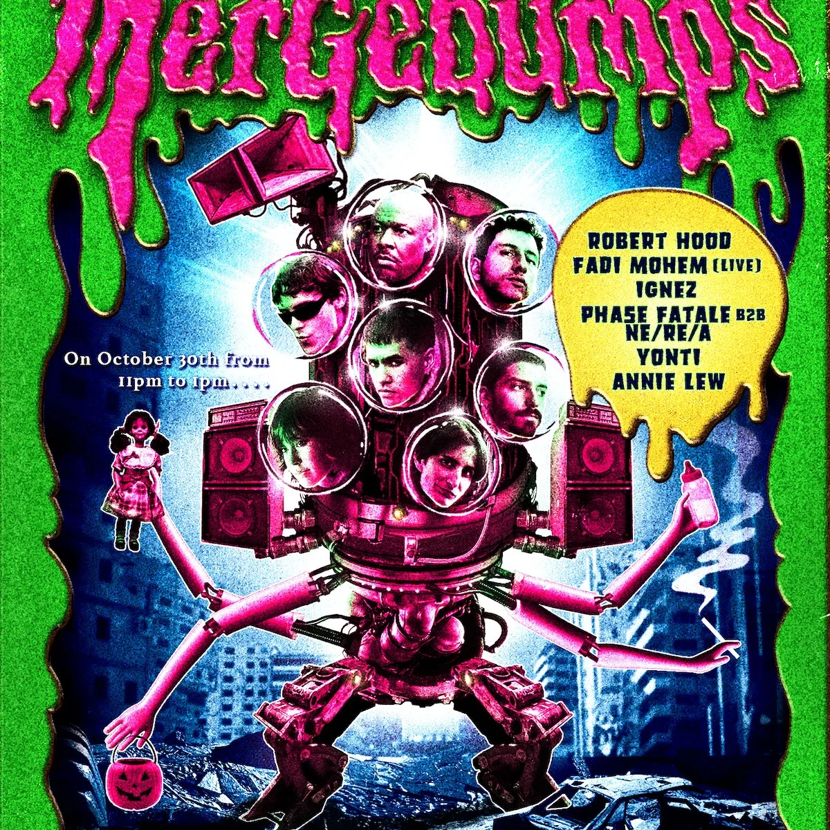 MERGE HALLOWEEN flyer