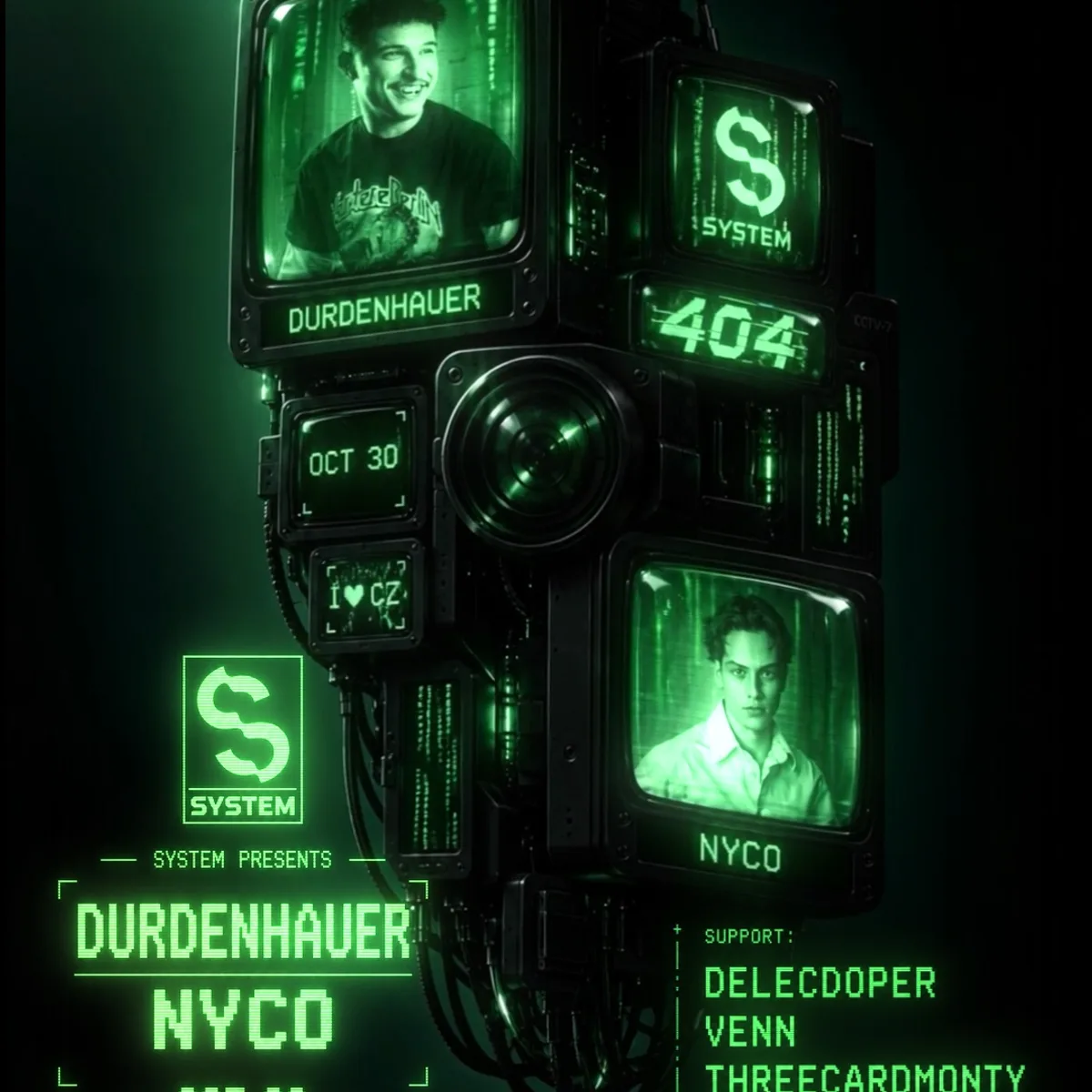 404: DURDENHAUER & NYCO flyer