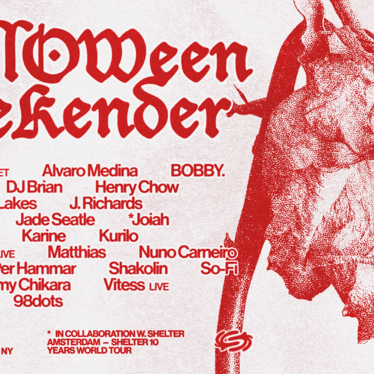 Halloween Weekender: Apollonia, PARAMIDA, Mathew Jonson (LIVE) + many more flyer