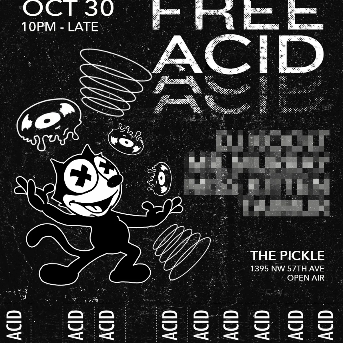 Free Acid Halloween Edition with Un_Mute flyer