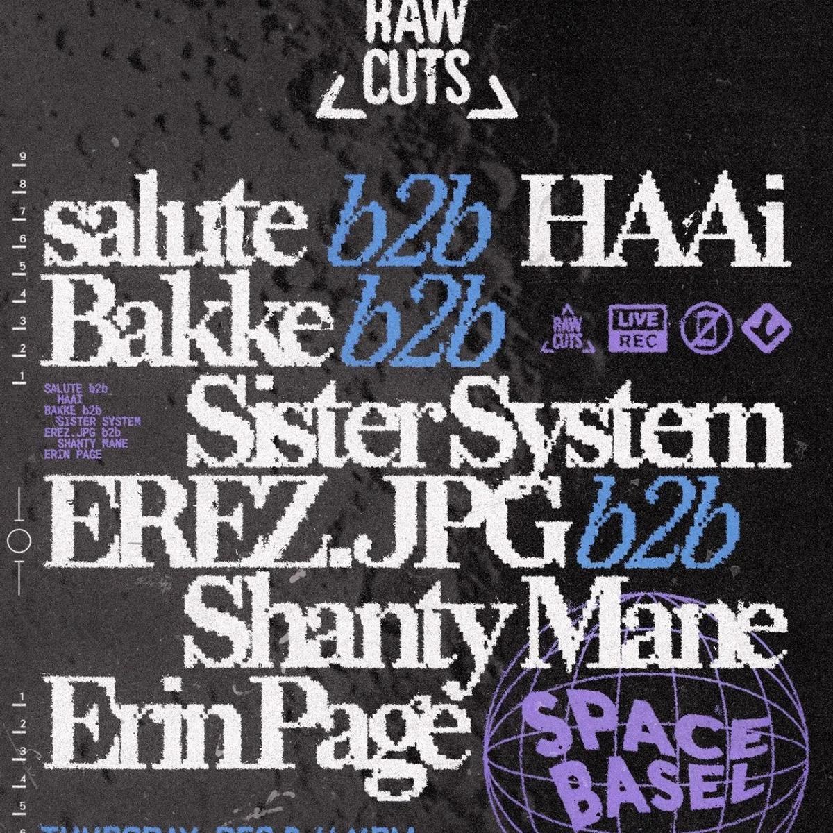 RAW CUTS (Ground Basel 2026) flyer