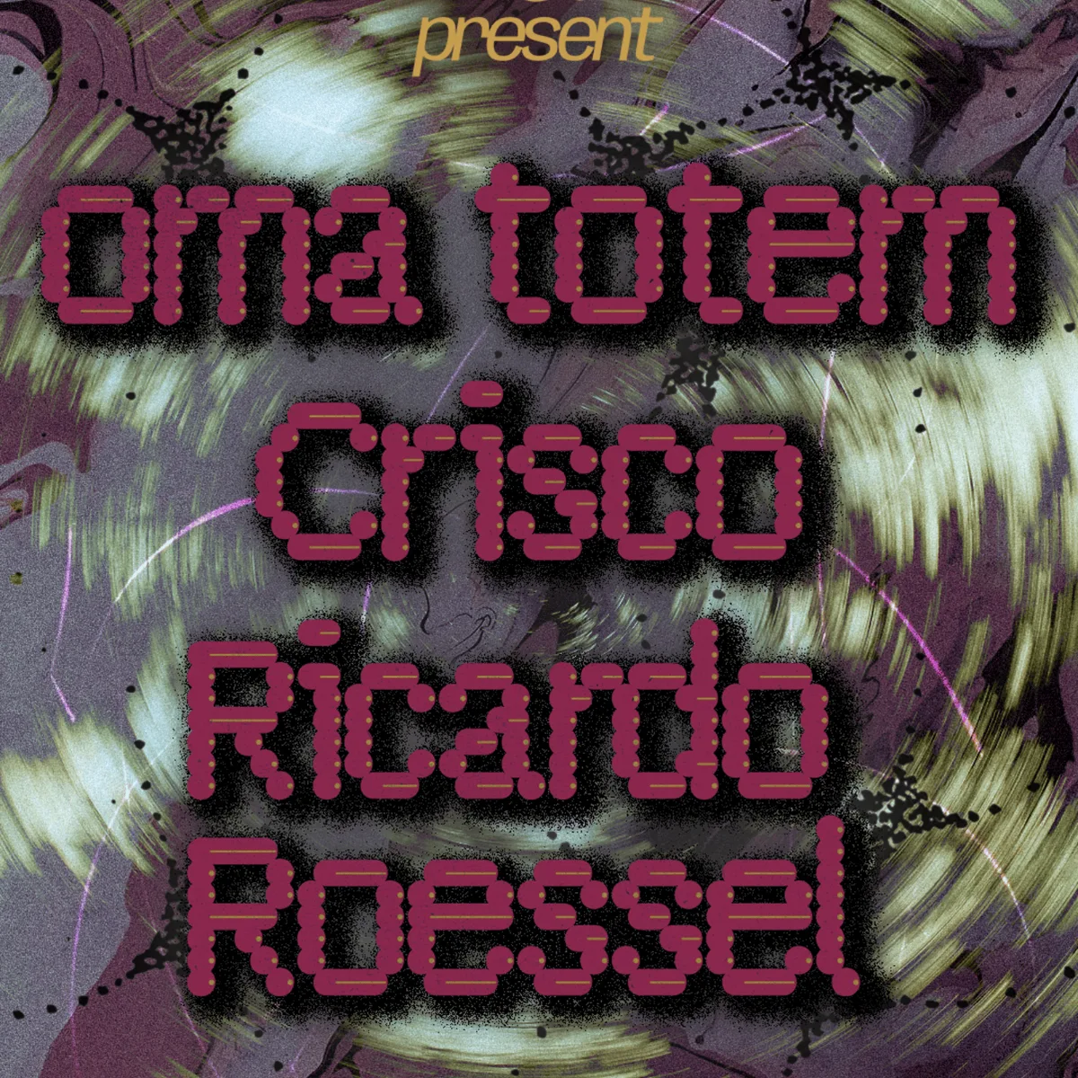 Flow State & ATM with oma totem, Crisco, Ricardo Roessel flyer