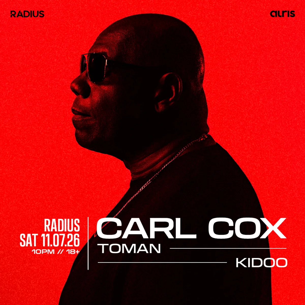 Carl Cox flyer